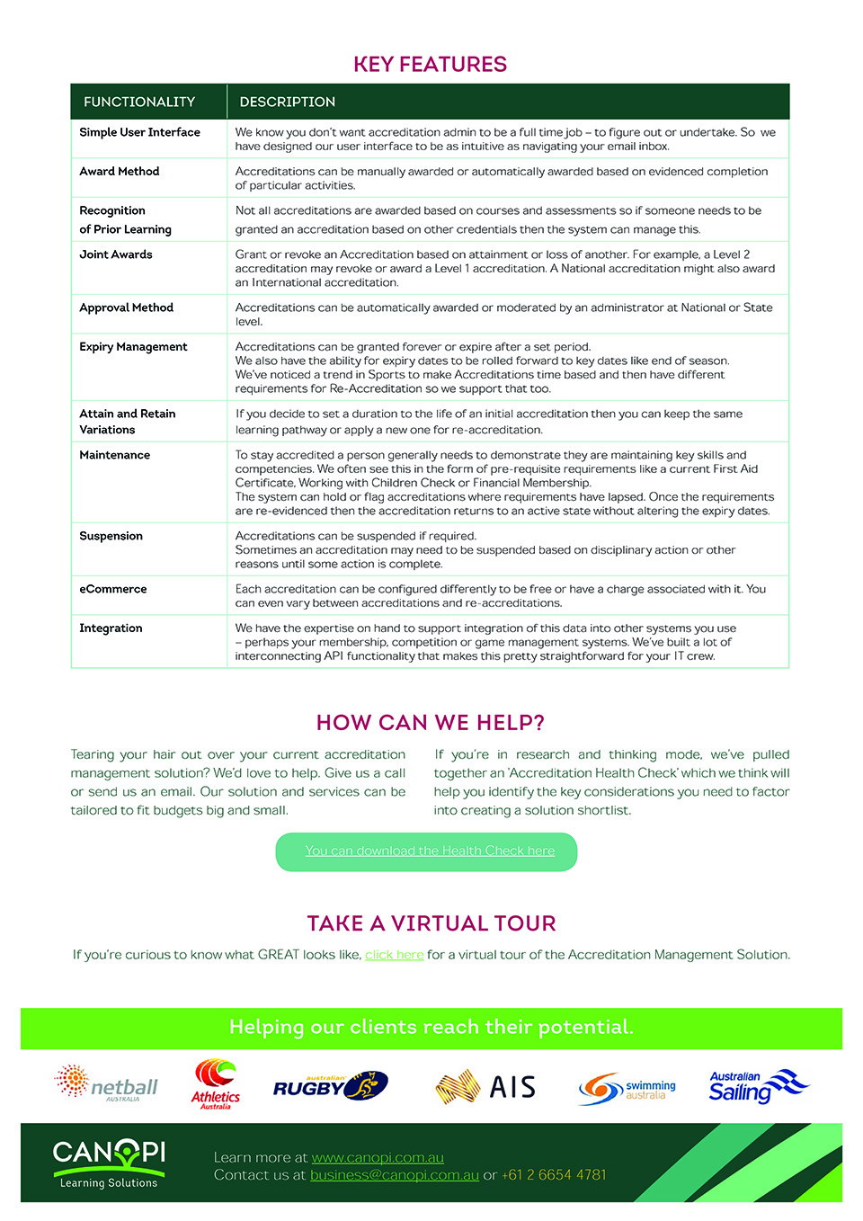 Canopi Accreditation